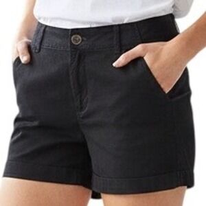LOFT Curvy The Monroe 4 inch Short Black Size 10P